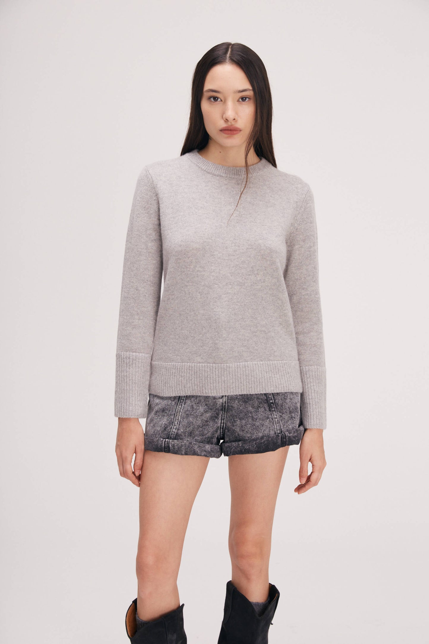 Leonor cashmere sweater grey