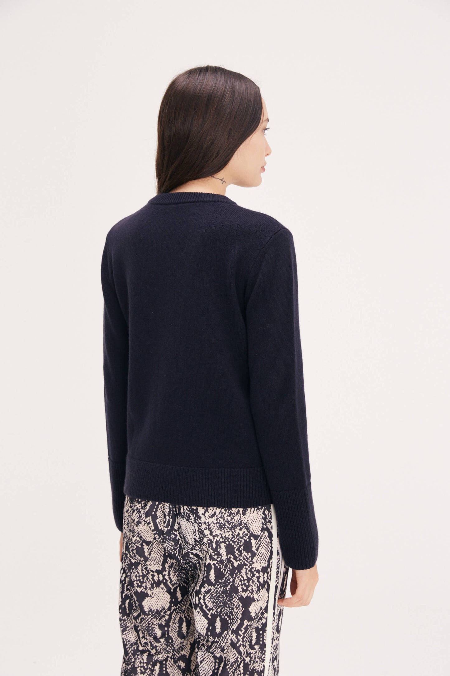 Leonor cashmere sweater petróleo