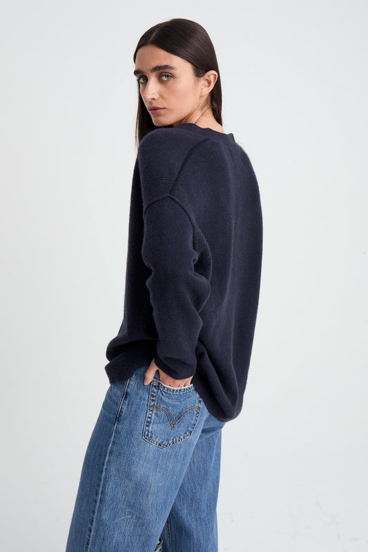 Jazmín Cashmere sweater Blue