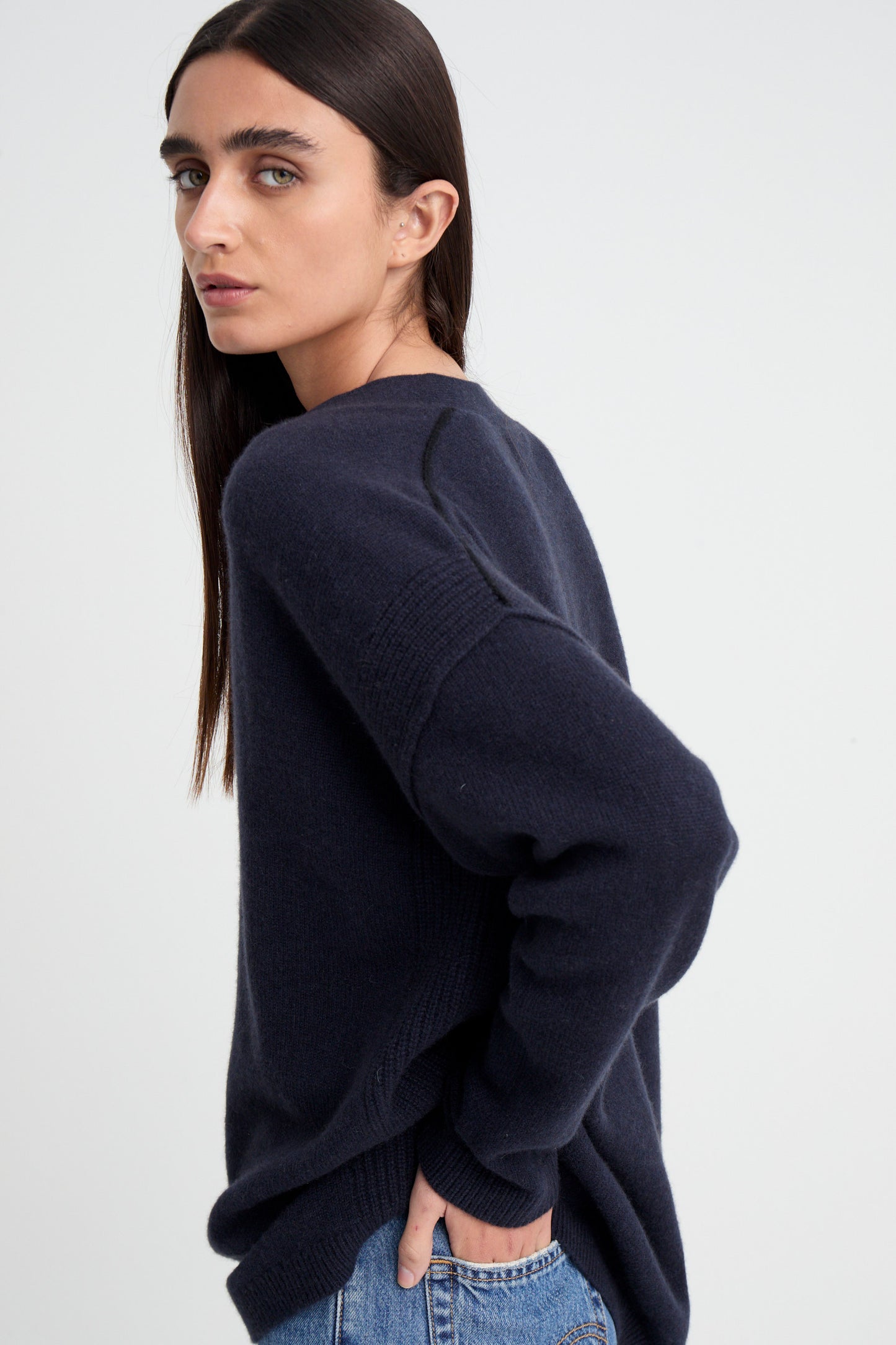 Jazmín Cashmere sweater Blue