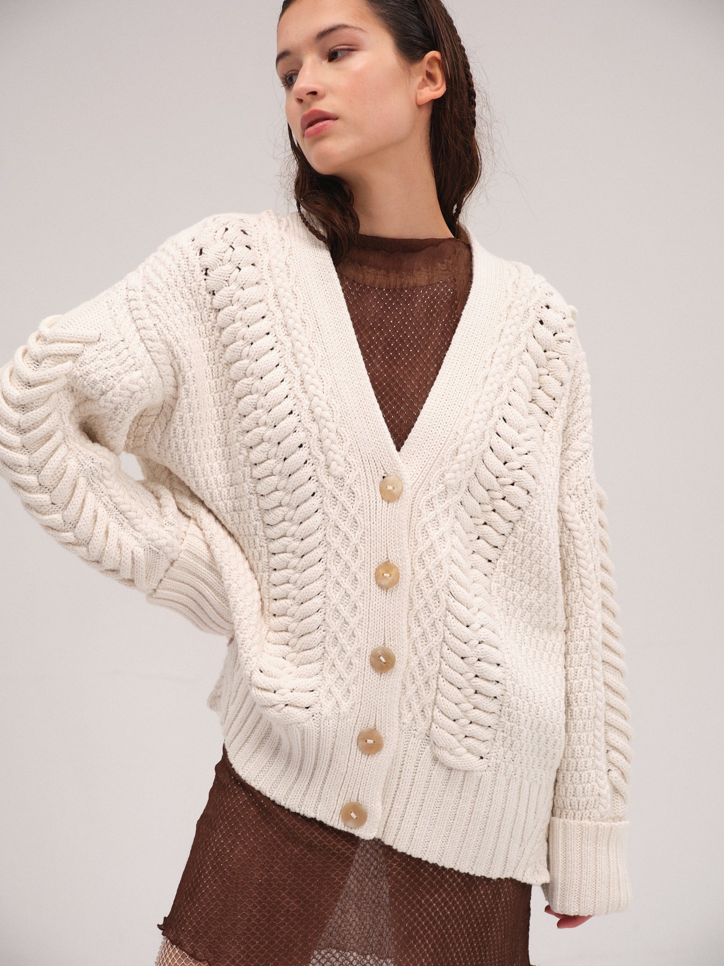 Cardigan Charly blanco