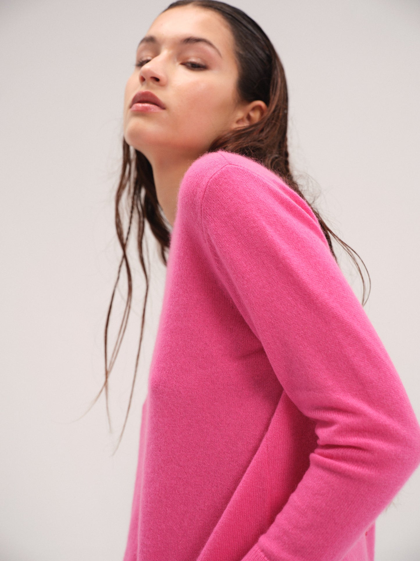 Paloma Cashmere sweater Fuchsia